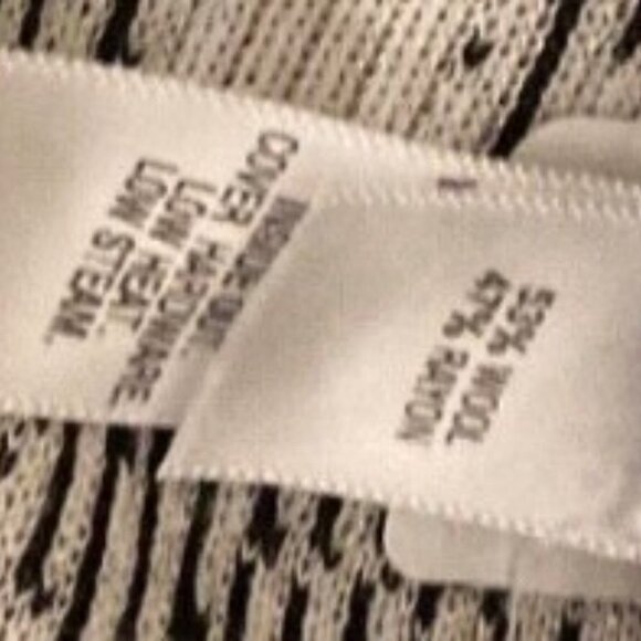 St. John Red & Creme  Leopard Print Jersey Wool blend Midi Dress size 12 - Picture 11 of 14